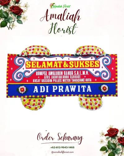 Karangan Bunga Ucapan Selamat di Sirkandi